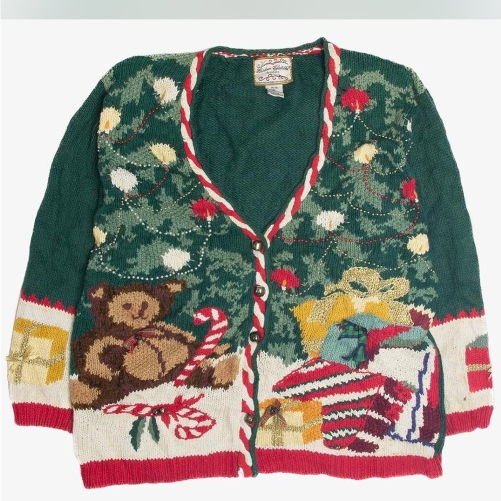 Vintage Christmas Heirloom Collectibles Cardigan Sweater